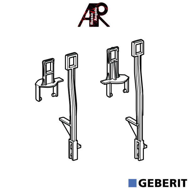 Leva e forcella per Sigma70 8cm 242.826.00.1 - Geberit